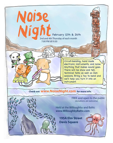 NOISE NIGHT Poster by Jeff Chenette